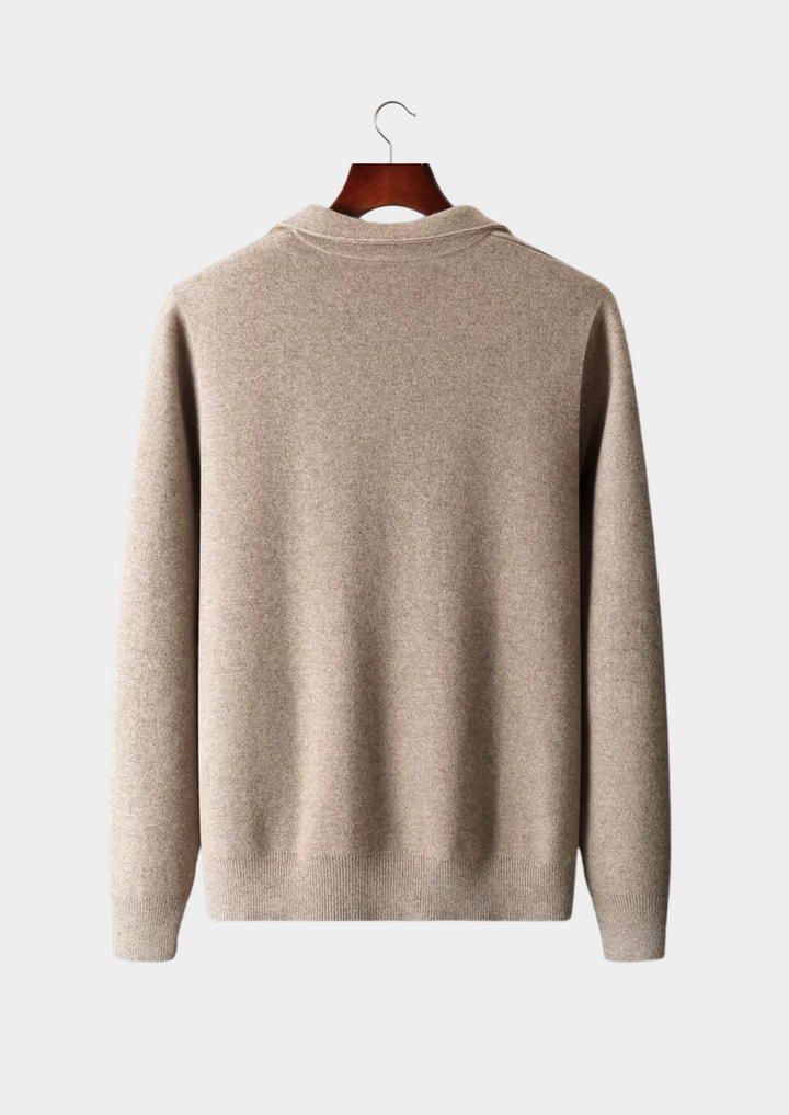 Extra finom merinó gyapjú cipzáras galléros kardigán