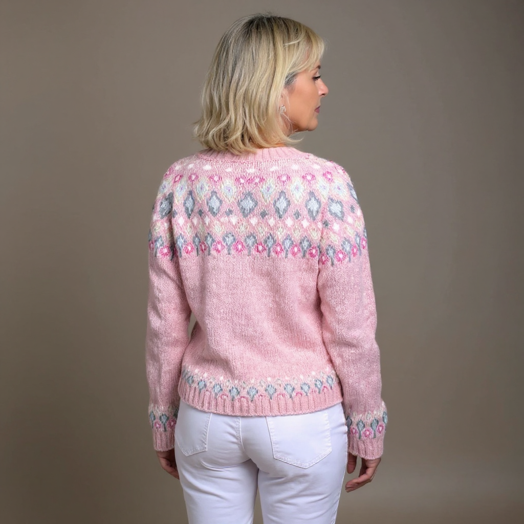 Lioré Label – Cozy Pink Wool Cardigan